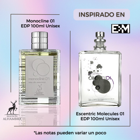 Monocline 01 100Ml Unisex Maison Alhambra Perfume-Inspirado en Molecule 01 Escentric Molecules