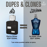 Ramz Lattafa Silver 100Ml Edp Unisex Lattafa Perfume-Inspirado en Ultra Male Jean Paul Gaultier