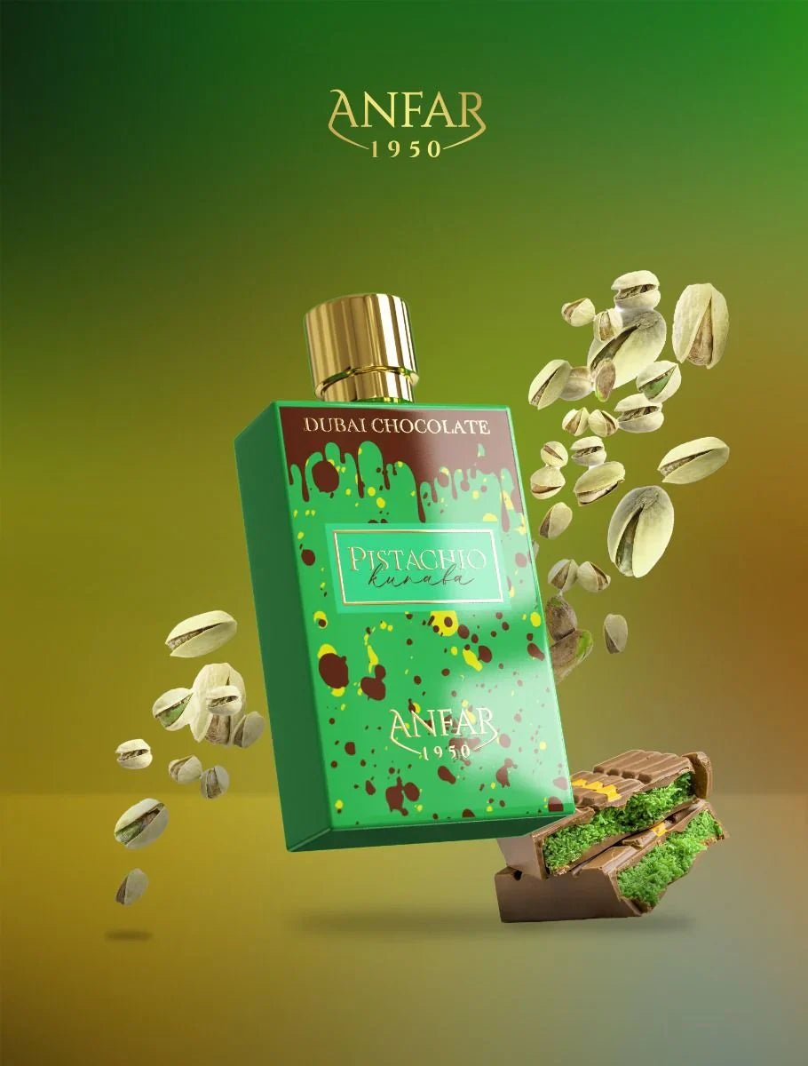 Dubai Chocolate Pistachio Kunafa Ext. De Perfume 80ml unisex- Inspirado en Odyssey Dubai Chocolat Armaf
